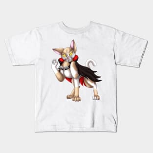 VampiCat: Cream Bicolor Kids T-Shirt